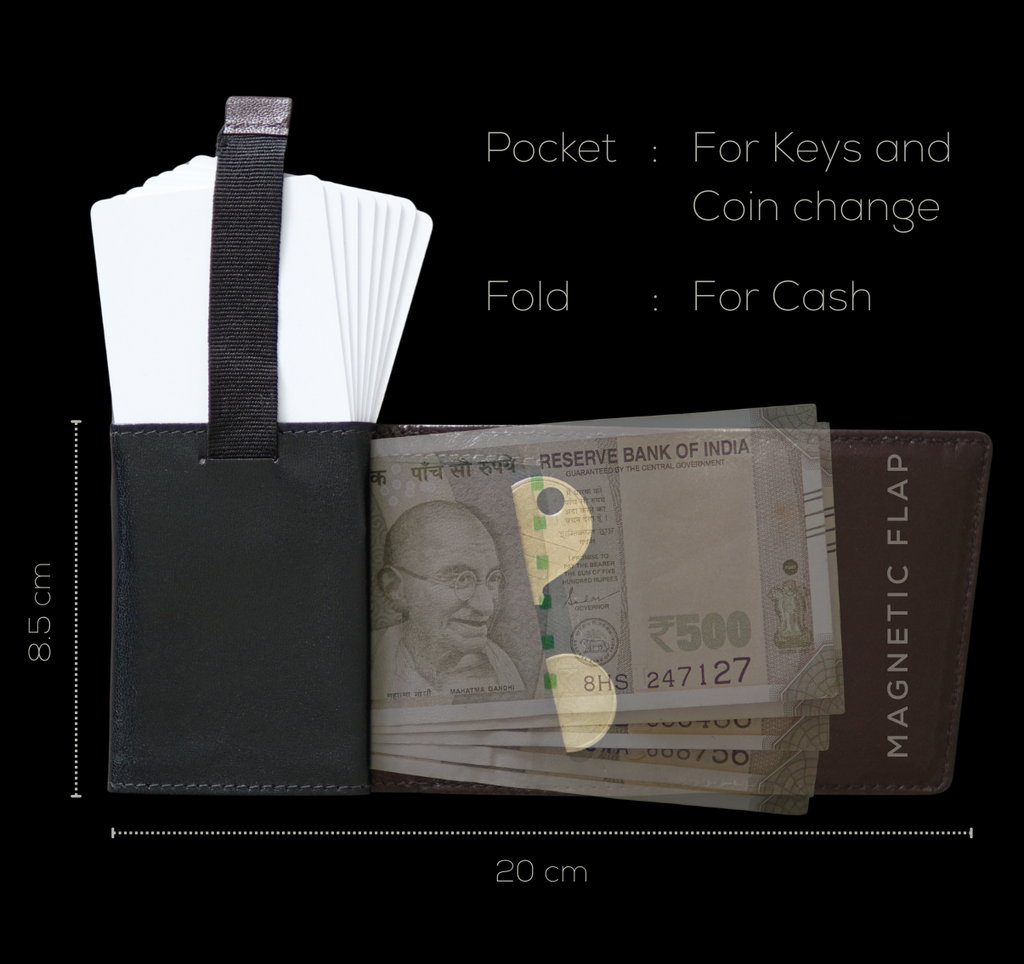 Wallet-Duo Black Brown